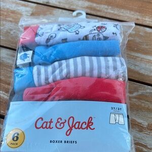 Cat & Jack Toddler Boy Boxer Briefs 6pack 2-3T  NWT